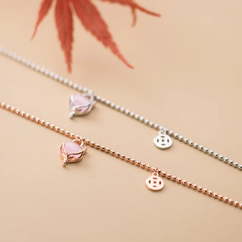 MIQIAO 2020 New Bracelet On The Leg Fox Anklet Women's 925 Sterling Silver Foot Bracelet Women Jewelry Female Leg Chain Jewels