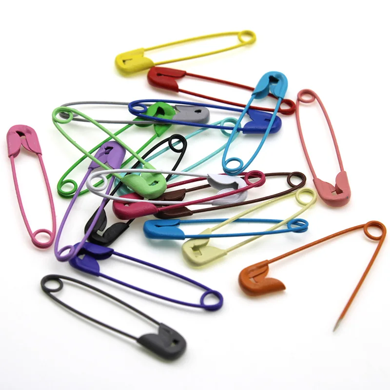 50pcs 7x30mm Colorful Safety Pins Brooch Steel Pins & Needle Safety Pin Brooch DIY Sewing Tools Accessory Apparel Accessories