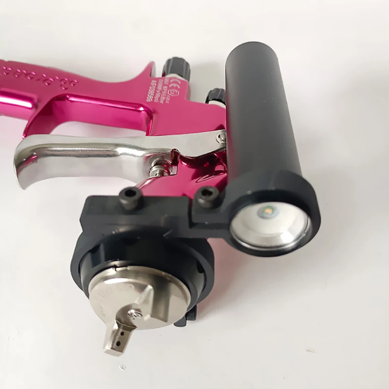 Iluminación de PISTOLA DE PULVERIZACIÓN de coche, reflector de PISTOLA DE PULVERIZACIÓN, iluminación de trabajo en ambiente oscuro, carga de accesorios de pintura en aerosol