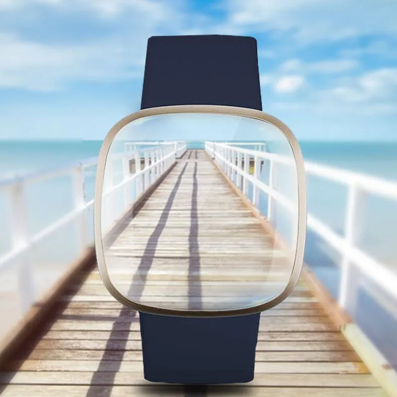 5pcs Soft TPU Clear Protective Film Versa3 Smartwatch Guard For Fitbit Versa 3/ Sense Smart Watch Full Screen Protector Cover