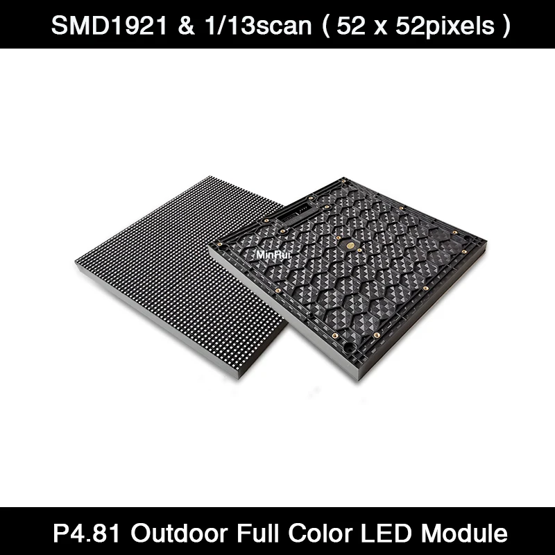 40Pcs/Lot P4.81 LED Display Outdoor Full Color RGB Module SMD1921 250*250mm Advertising Board For Rental