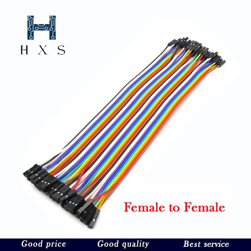 10CM 20CM 30CM 40PIN Rainbow Cable Dupont Line Male Female Head Bridle Jumper Wire Connecting line Cable Breadboard PCB DIY KIT