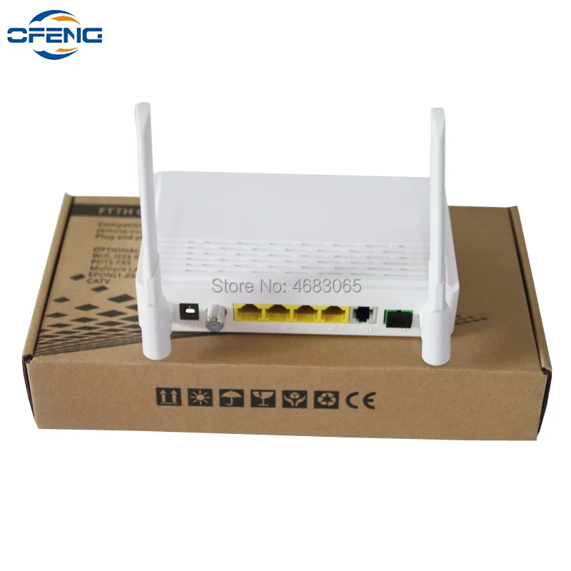 

XPON ONU HUR3011ER 1GE 3FE CATV SC APC WIFI TEL optical network unit ONT Modem FTTH Terminal Router English 100% Original New