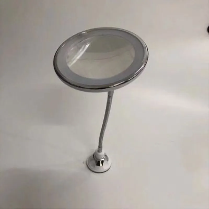 

10X Magnification LED Fill Light Makeup Mirror Vanity Mirror Beauty with Lamp Mirror with Suction Cup Bathroom Mirror