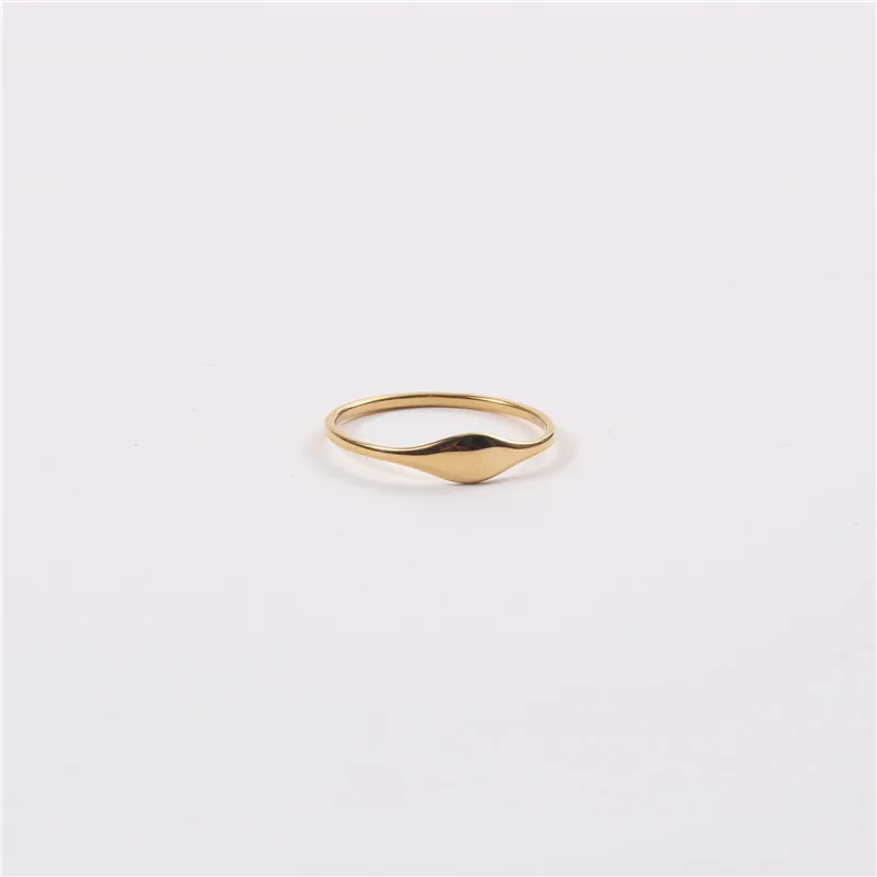 SOMMAR Hot sale! Gold color /stainless_steel color size 5 6 7 8  Lady Engagement rings CAMBERED surface ring men wedding