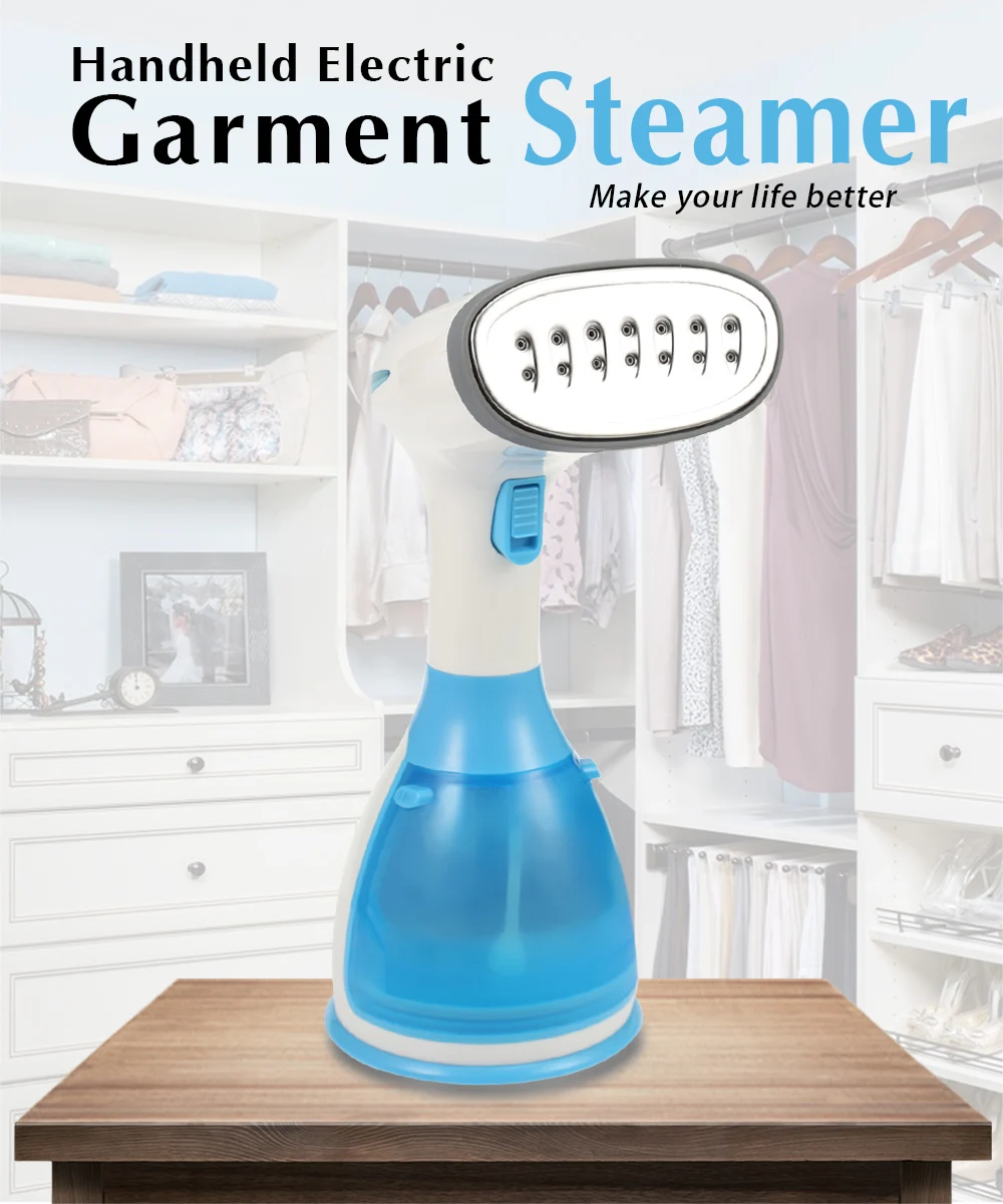 การ์เม้นท์ Steamer ครัวเรือนเครื่องใช้ไฟฟ้าแนวตั้ง Steamer เตารีดไอน้ำแปรงสำหรับรีดผ้า Clothes1500W 280ML