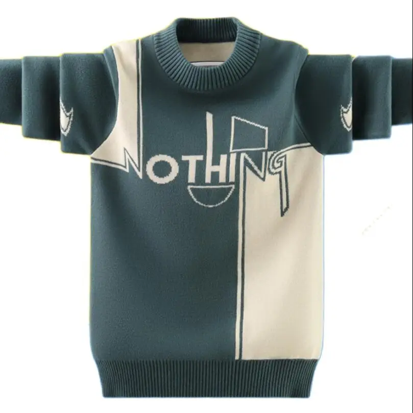 High quality Children clothes 100% cotton fashion boys sweaters youth knitted shirt kids pullovers baby boys bottoming shirt