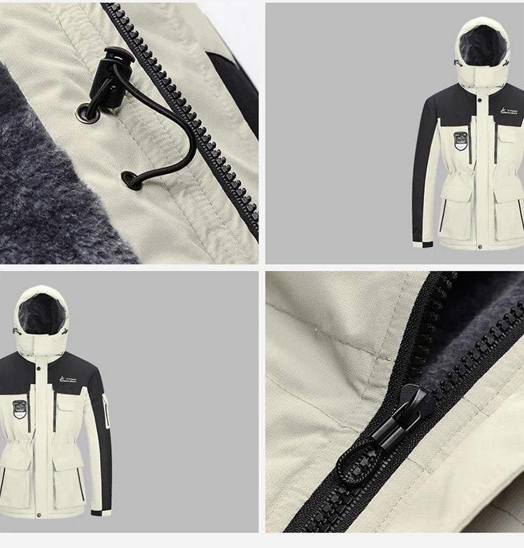 Winter New Thick Warm Fleece Outdoor Parkas Jacket Coat Men Windproof Hooded Military Parkas Men Fashion Casual Jacket Men