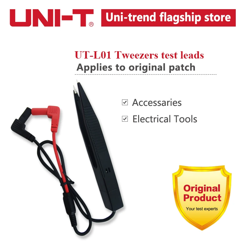 UNI-T UNIT Tweezers Test Leads UT-L01 Electrical Accessories Chip testing SMD Measuring Component