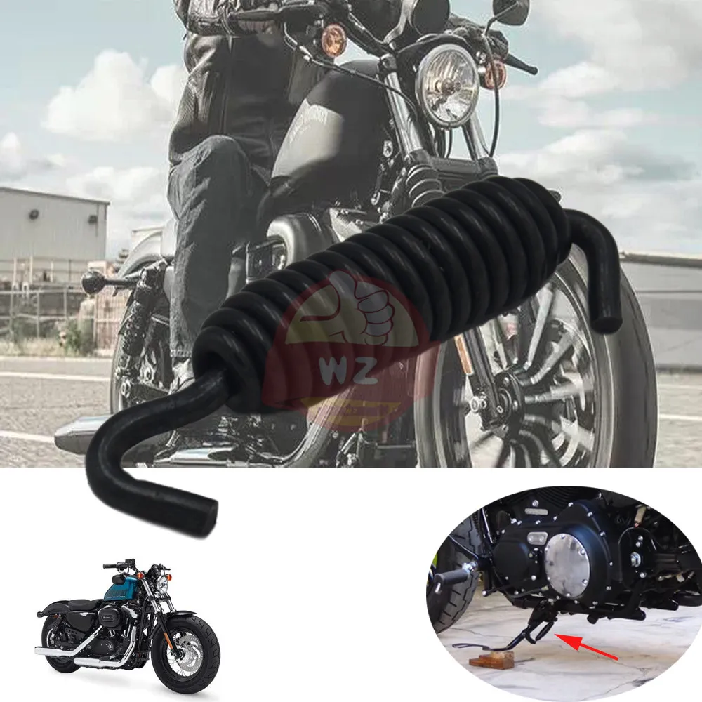 

Motorcycle Spring Kickstand Spring Side Jiffy Stand Spring for Harley Sportster for 1200 XL1200 883 XL883