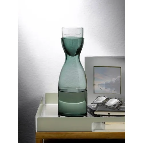 Pasabahce Nude Mr & Mrs Night Carafe Set Green 700 cc