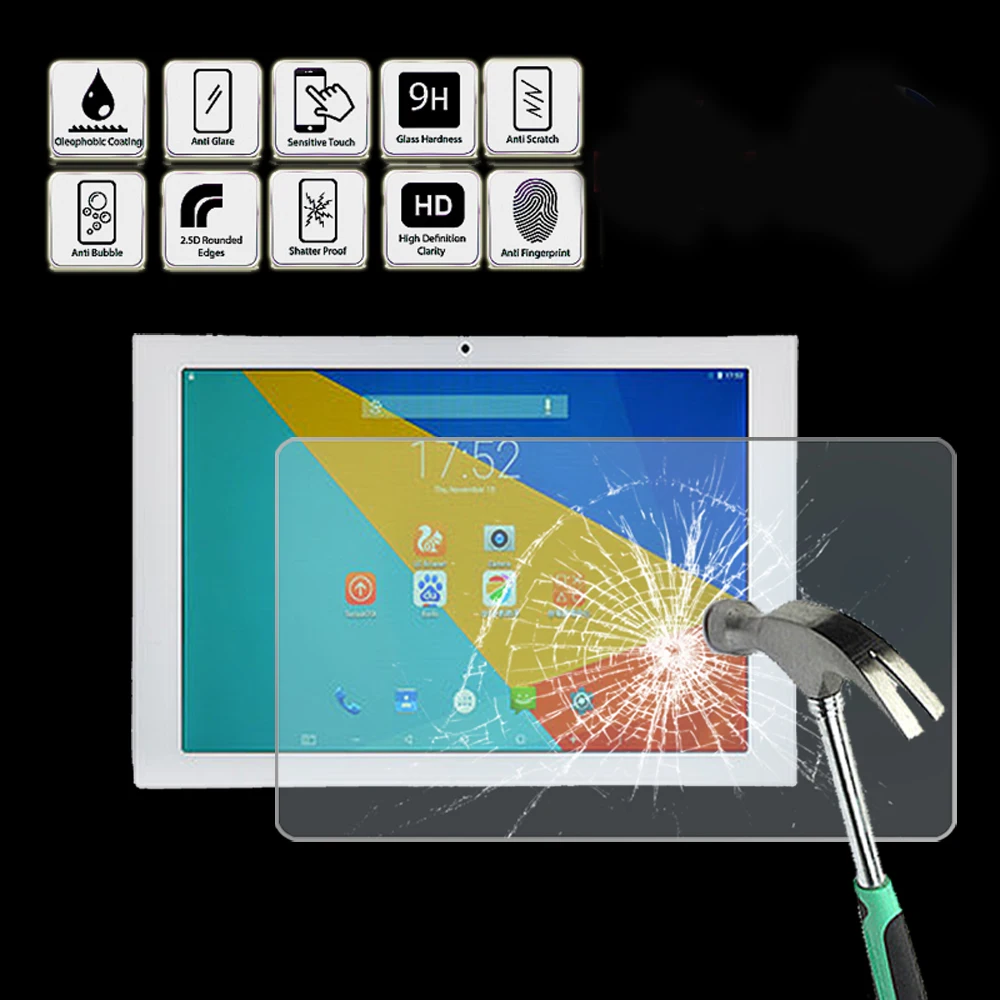 For Teclast T98 4G - Tablet Tempered Glass Screen Protector Cover Anti Fingerprint Screen Film Protector Guard Cover