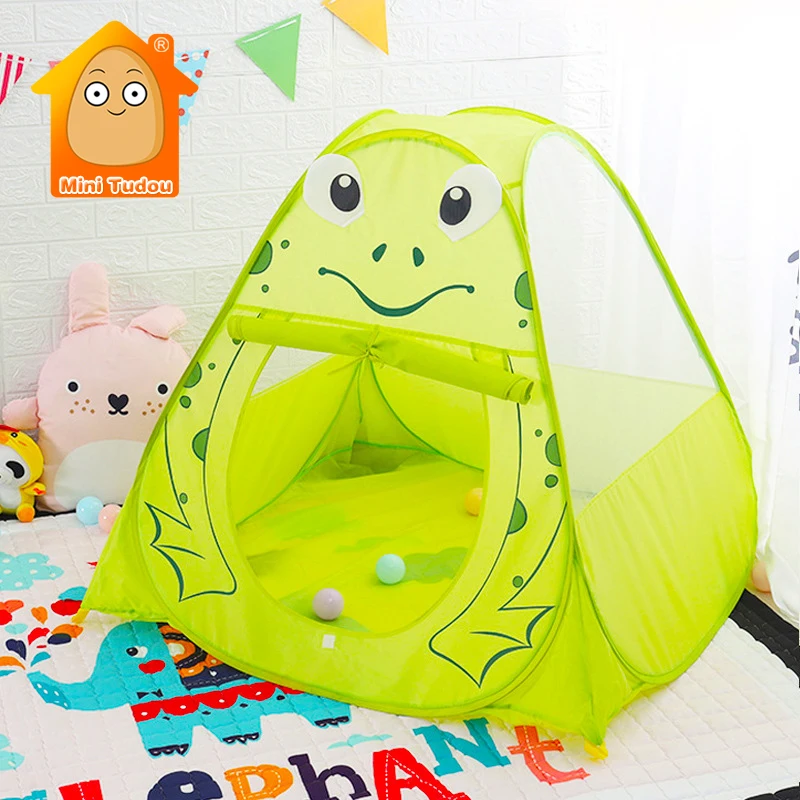 Baby Portable Play Tent Cute Frog Activity Fairy House Fun Playhouse Beach Tent Family Game Educational Playing Toy For Children