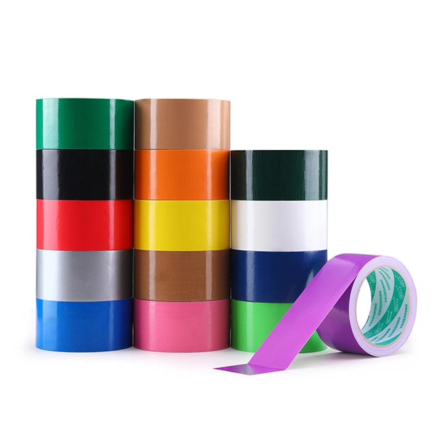 YX Color Cloth Base Tape Cloth Duct Tape Carpet Floor Waterproof Tapes High Viscosity Adhesive Tape Multicolor DIY Decoration