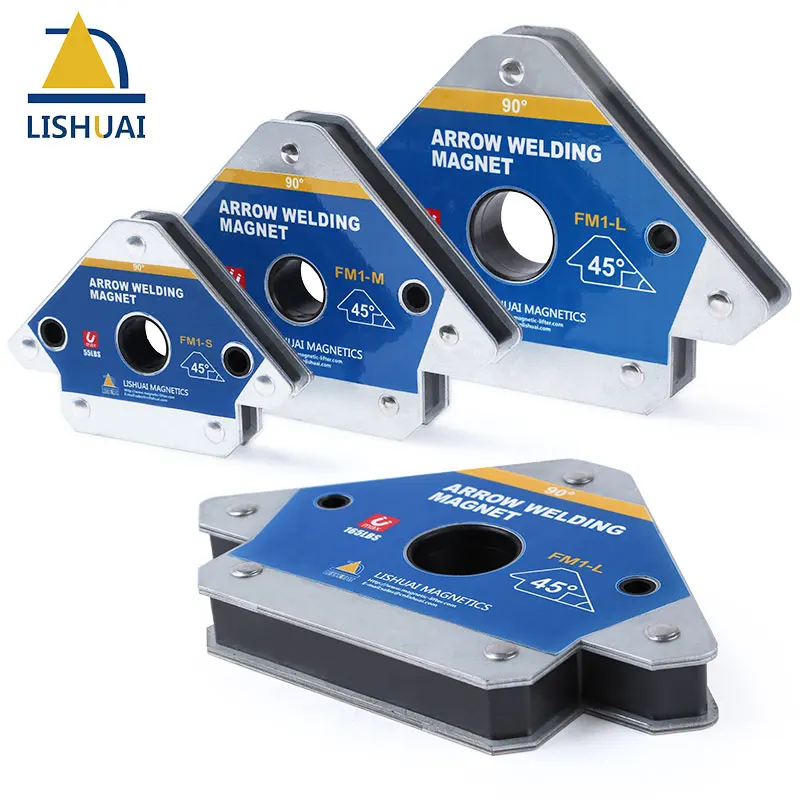 Lishuai 2 ''/ 3''/4 ''Pijl Lassen Magneet 45/90/135 Sterke Magnetische Houder £/55lbs/110Lbs