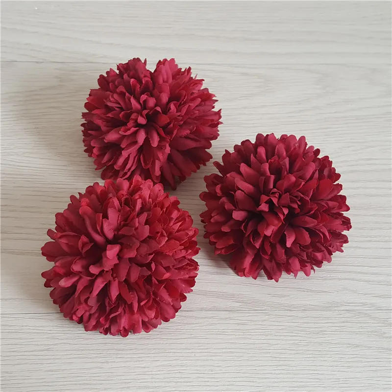 50pcs 11Colors Silk Artificial Carnation Flower Head Wedding Home Decoration DIY Wreath Gift Box Scrapbooking Craft Fake Flower