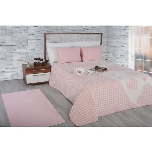 Dinarsu Double Personality Cotton Blanket Bella Pink