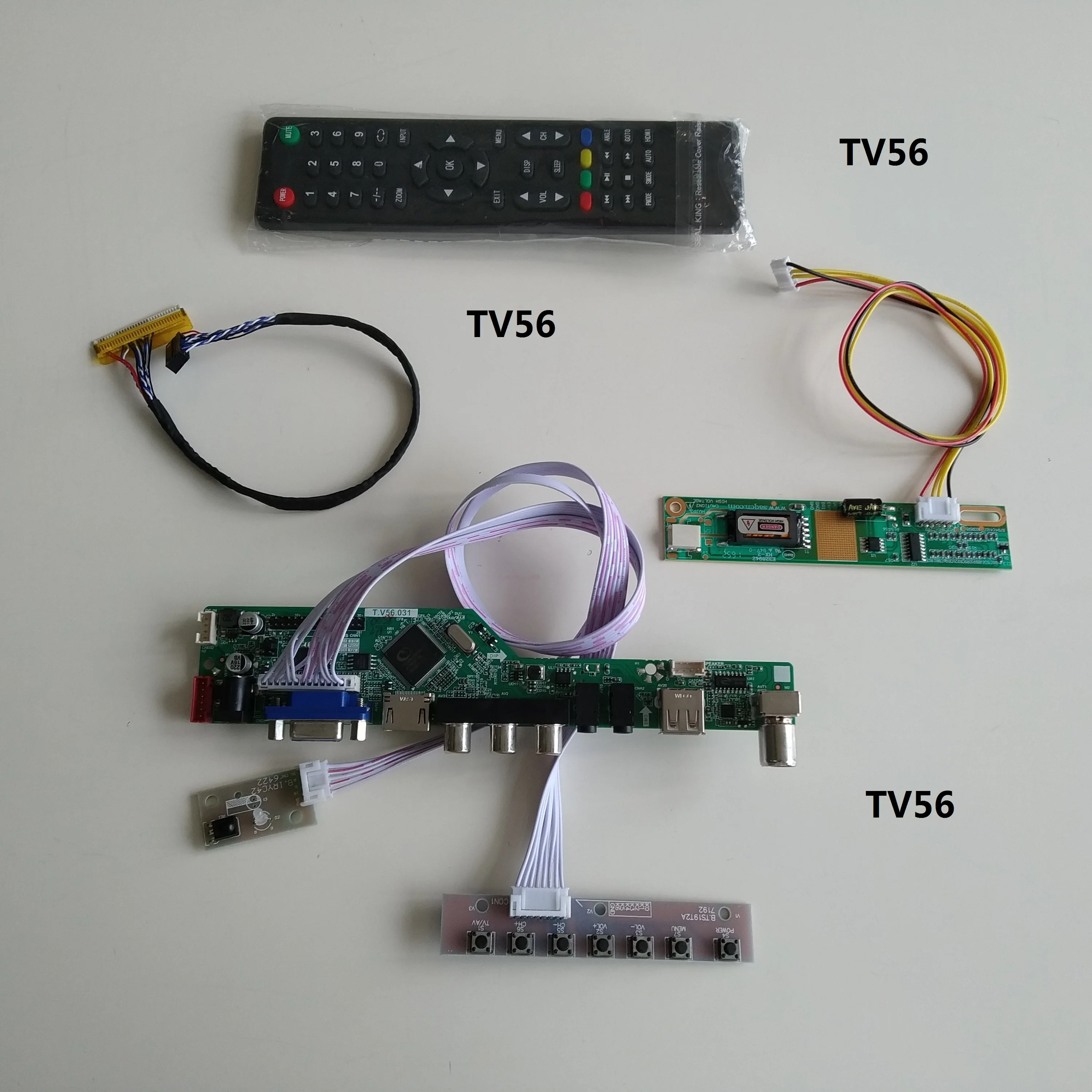 

TV LCD LED VGA AV LED USB Controller Board kit For 30pin LTN170BT08-G01 17.0" 1440×900 panel screen Moniter