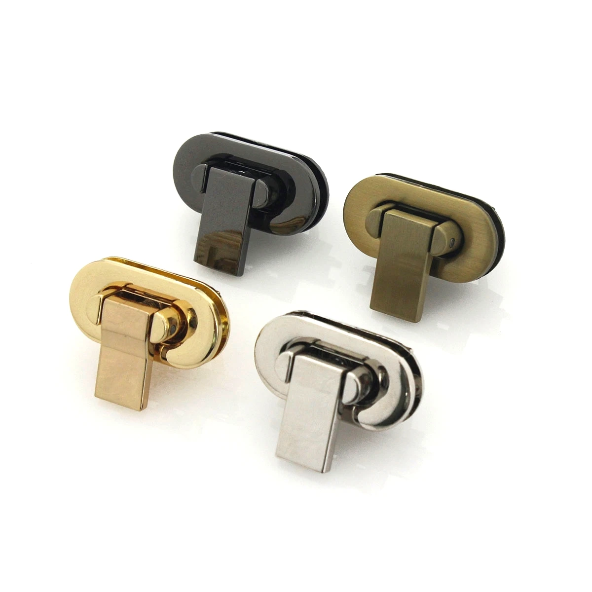 1pcs Fashion Metal Folding Lock Switch Lock Clasp for DIY Handbag Bag Purse Luggage Hardware Closure Bag Parts Accessories