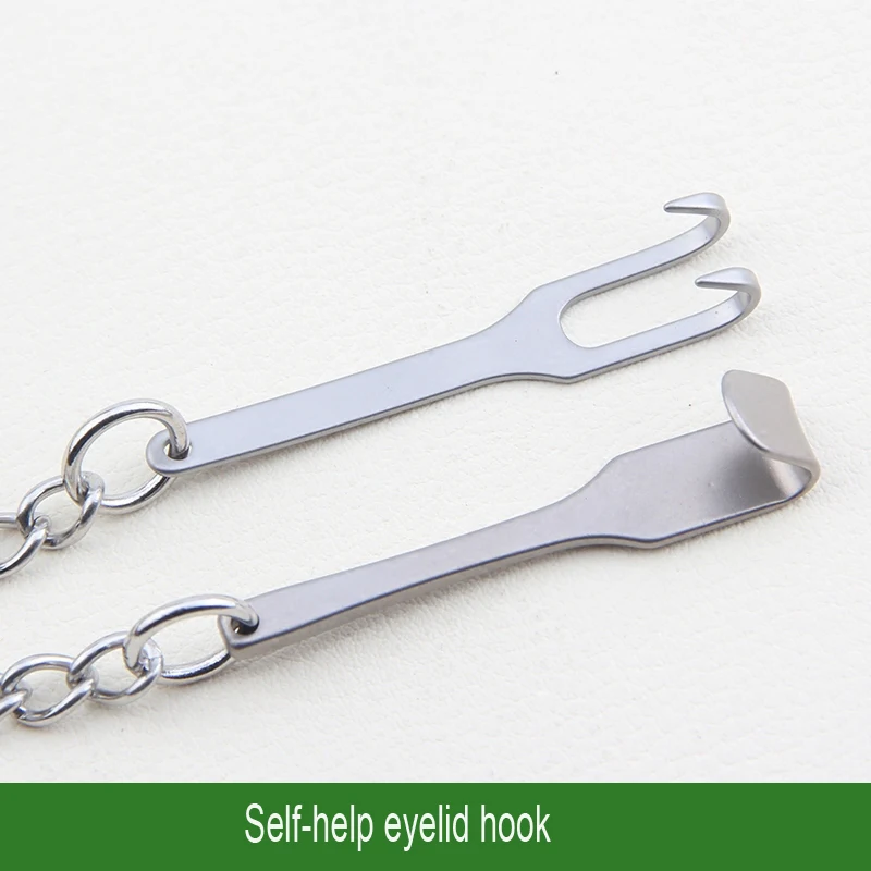 Eye bag self-help hook beauty pull hook stainless steel ophthalmic instrument double eyelid tool