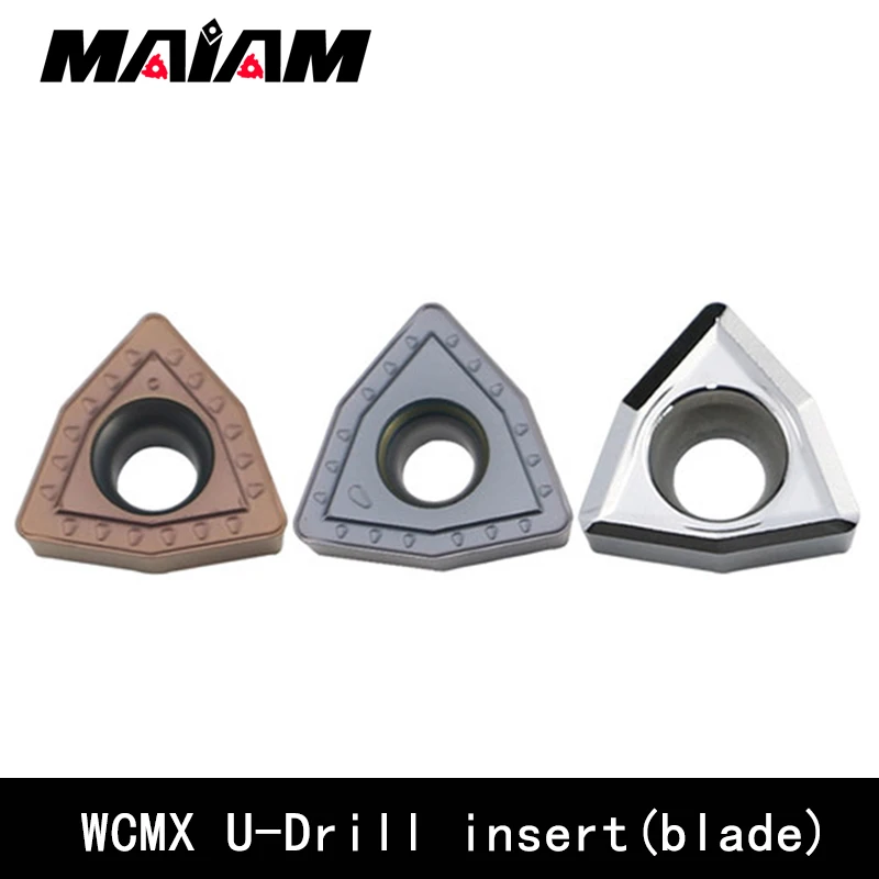 High quality WC type WCMX WCMX030208 WCMX040208 WCMX050308 WCMX06T308 WCMX080412 U-drill inserts for stainless steel / Aluminum