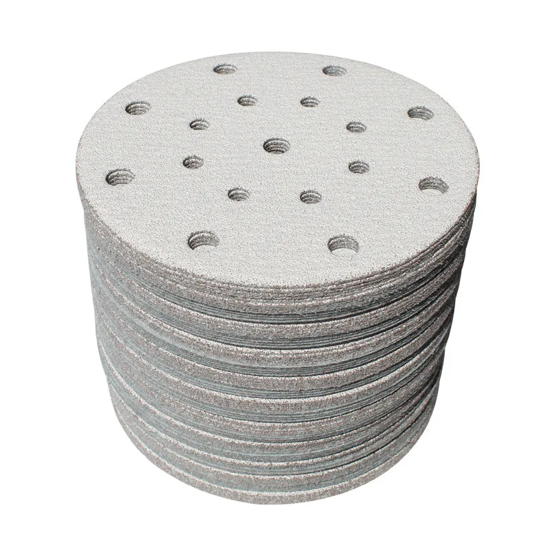 100pcs 6 Inch 150mm 17 Hole 60-1000 Grits Sanding Discs Premium Hook and Loop Heavy Duty Sandpaper for Random Orbital Sanders