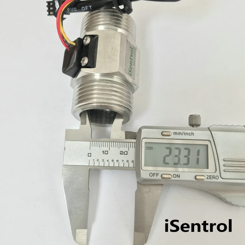 USS-HS10TA 홀 수류 센서, SUS304 스테인레스 스틸 OD32mm DN25 3-50LPM, 5-24V