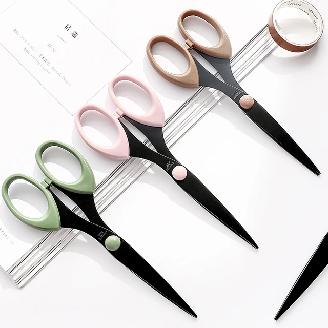 Morandi Color Scissor ostrze ze stali nierdzewnej bezpieczna konstrukcja nóż do sztuki pięknej pamiętnik Album Craft artykuły papiernicze biuro szkolne