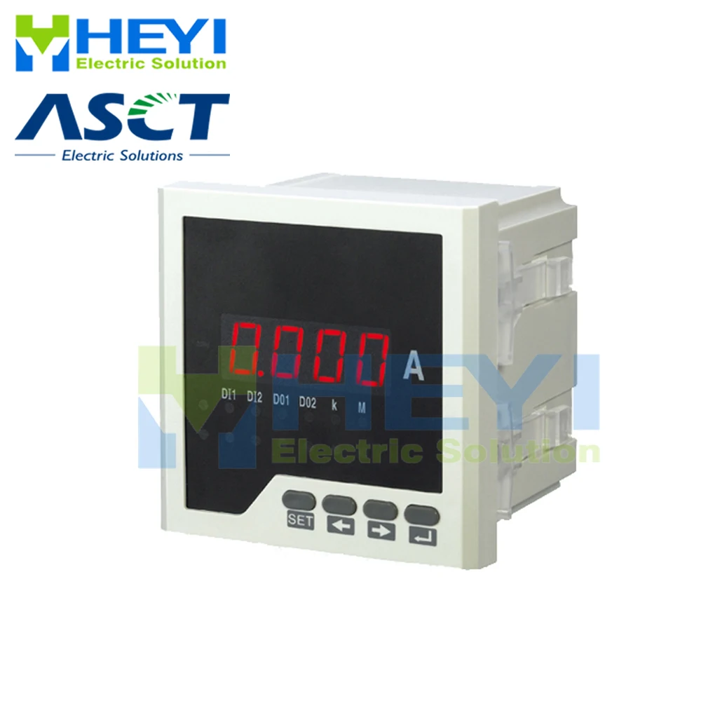 

AC Single phase digital ampere meter with 2 alarm output Class 0.5 amp meter