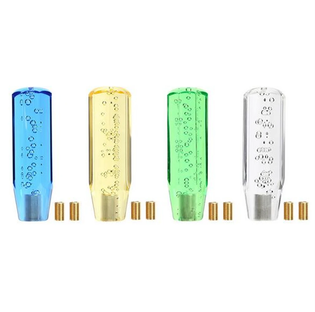 

Универсальная 15 см автомобильная ручка из смолы, цветная многоцветная ручка переключения передач, хрустальный пузырь, ручка переключения передач, красочный рычаг переключения передач