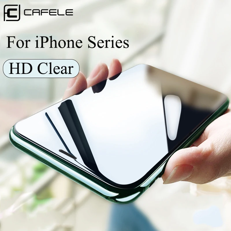 CAFELE Privacy Screen Protector For iphone 11/12/13/X/XR Series HD Clear Tempered Glass High Quality Protective Front Film