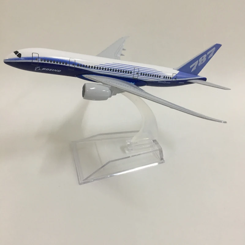 

JASON TUTU 16cm Boeing 787 Plane Model Airplane Model Original Boeing 747 Aircraft Model 1:400 Diecast Metal Airplanes Plane Toy