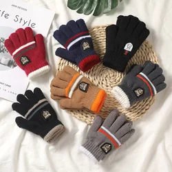 Gants d'hiver à doigts complets pour enfants, mitaines souples pour enfants, garçons et filles, optique, garder au chaud, automne, 3 à 8 ans