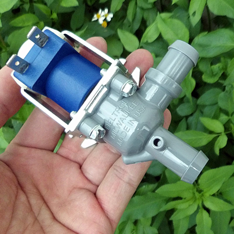 DELTROL DC12V 12W Large Flow Small Mini Electric Solenoid Valve N/O Normally Open For Air Water Valve