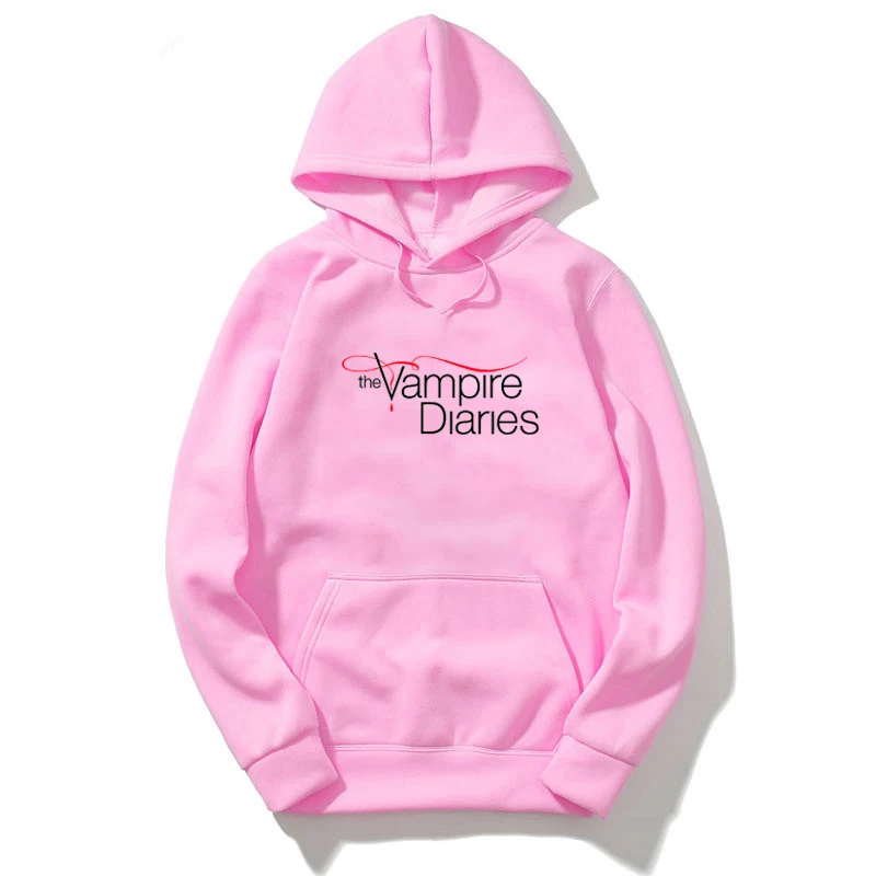 Sudaderas con capucha de The Vampire Diaries para hombres y mujeres, ropa deportiva, jerséis de manga larga, Sudadera con capucha informal Unisex,