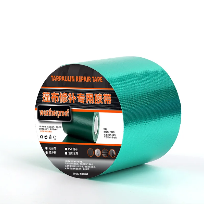 Waterproof PVC Tent Repair Tape Rainproof Tarpaulin Adhesive Tape Outdoor Awning Repairing Tape Gummed Tape Film Repair Paste