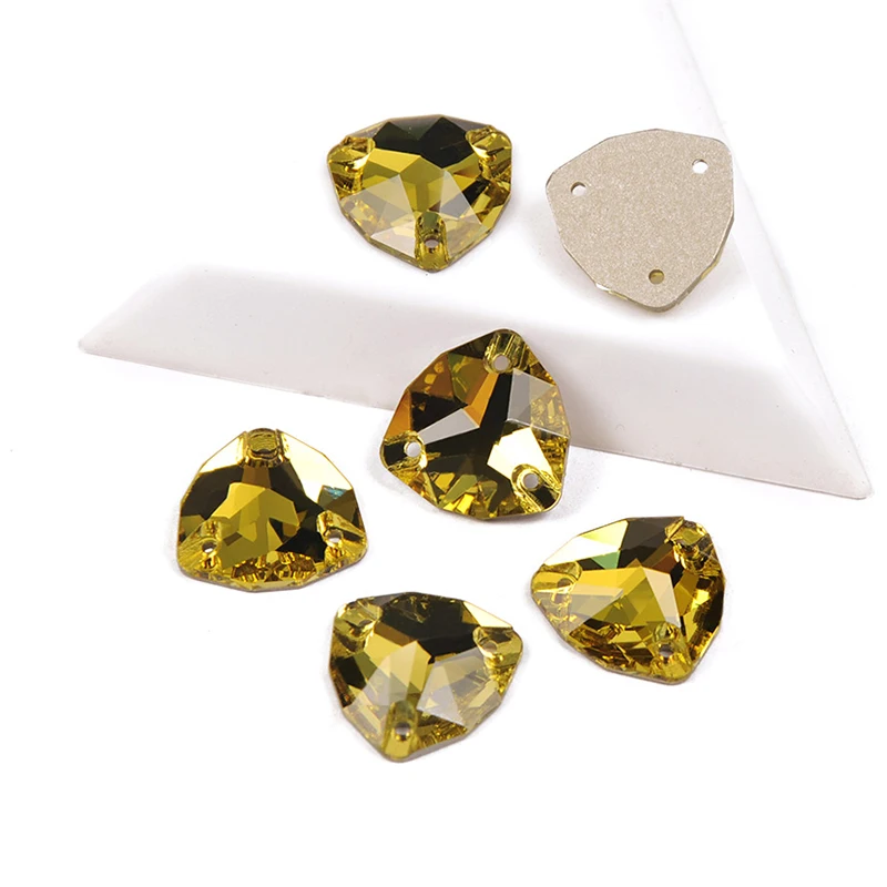 YANRUO 3272 Fat Triangle Alle Farben Aufnähsteine Glas Kristall Strasssteine AAAAAA Qualität Nähsteine für Kleidung, Kleider, Schuhe – Detail 18