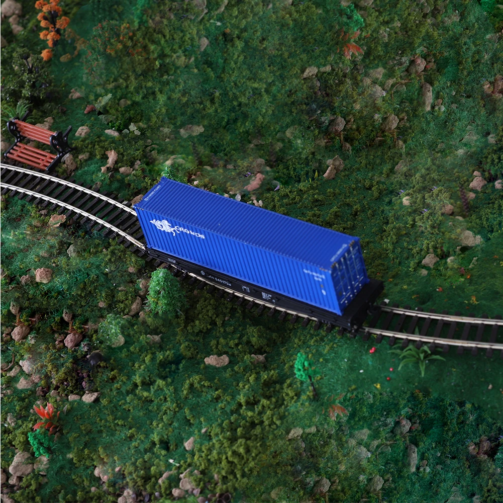 Treno Flatbed modello 1:87 NX17K veicolo da trasporto a pianale OrangutanTrain HO Scale accessori ferroviari 1 pz