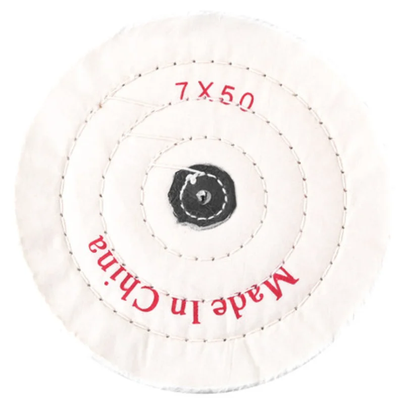 4mm Inner Hole Cotton White Cloth Wheel / Jewelry Polishing Cloth Wheel / Mirror Polishing Wheel / Flannelette Wheel