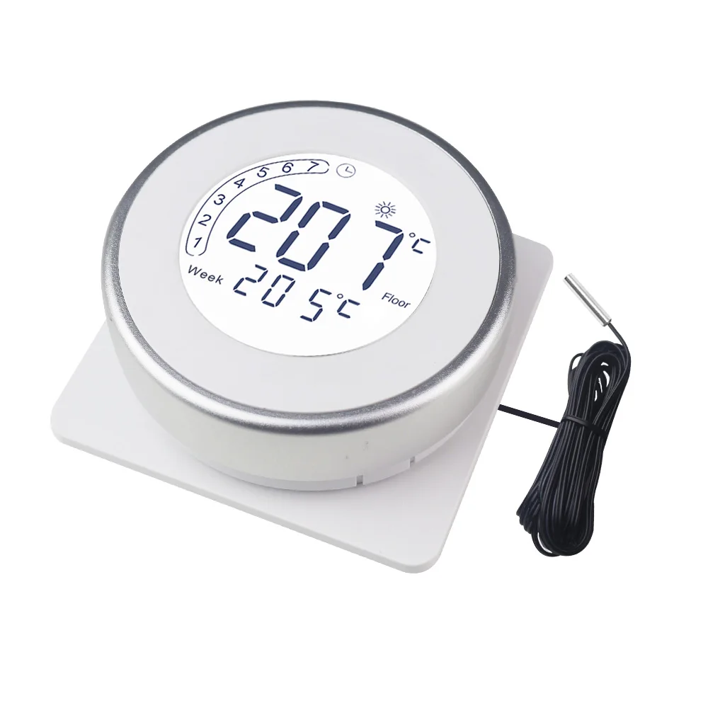 Termostato per riscaldamento a pavimento 16A 85-250V AC regolatore di temperatura ambiente digitale programmazione settimanale blocco bambini