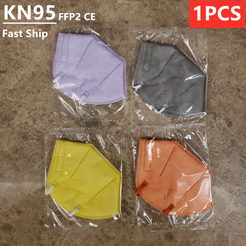 KANGMAKE New Products Color 1PCS Independent Masks Mascarilla Fpp2 Ffp2 KN95 Homologada Colores España Facial Ffp2mask Ce Fp2