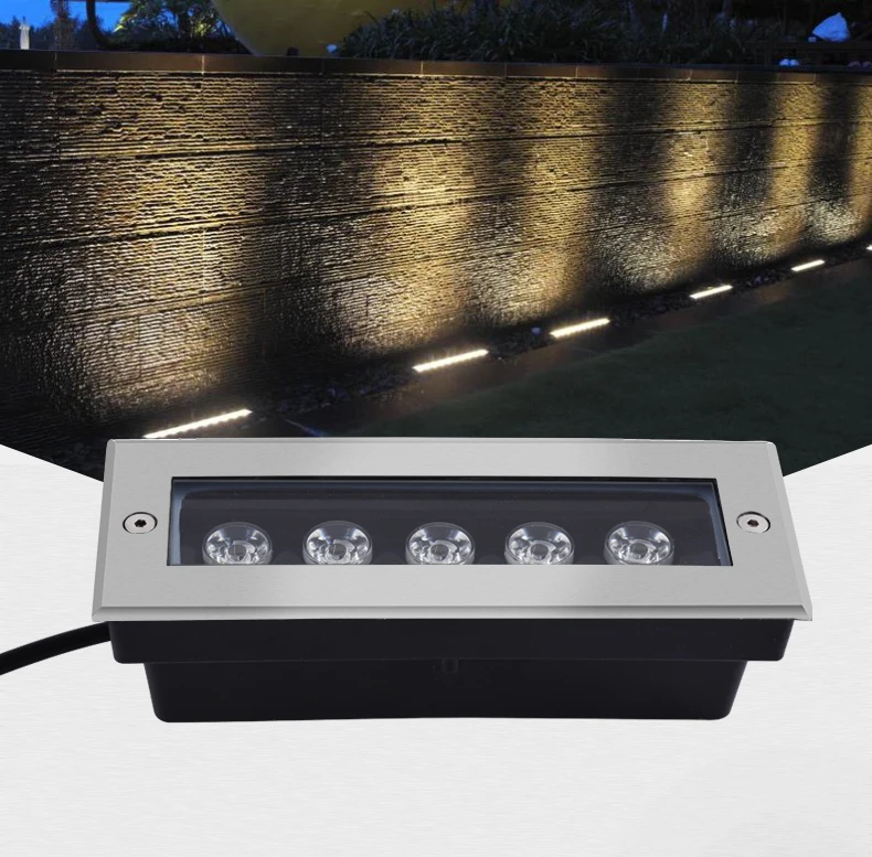 4pcs/lot 3W 5W 6W 7W 9W 12W 15w 18w 24w 36W Rectangle Buried Outdoor Floor Lamp Underground Lighting Waterproof AC85-265V/12V