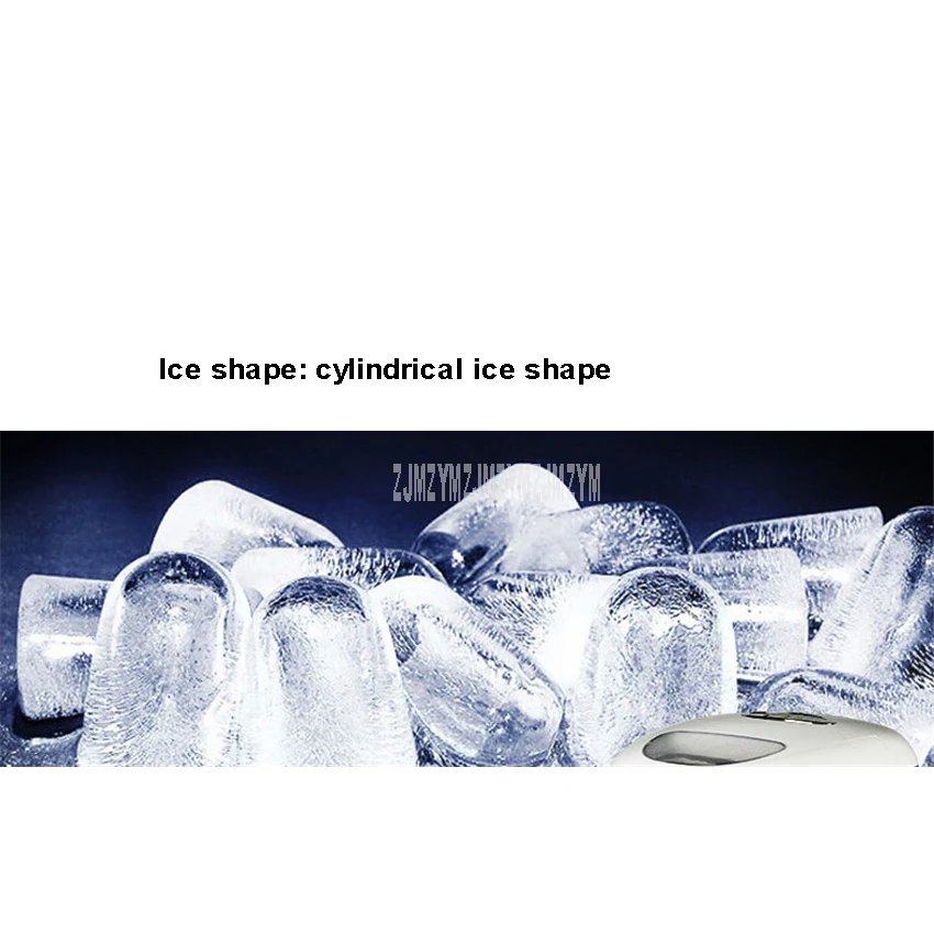 10 kg/24 h Elétrica Automática Cilíndrica Forma Ice Maker Cubo de Gelo Que Faz A Máquina Para O Chá de Leite de Café Bar loja 150W 220V ZB-01