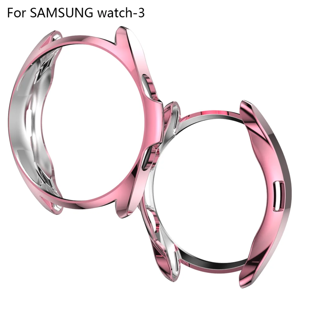 FIFATA para Samsung Galaxy Watch 3 41MM/45MM reloj inteligente TPU chapado carcasa protectora de silicona para Samsung Galaxy Watch 3 funda