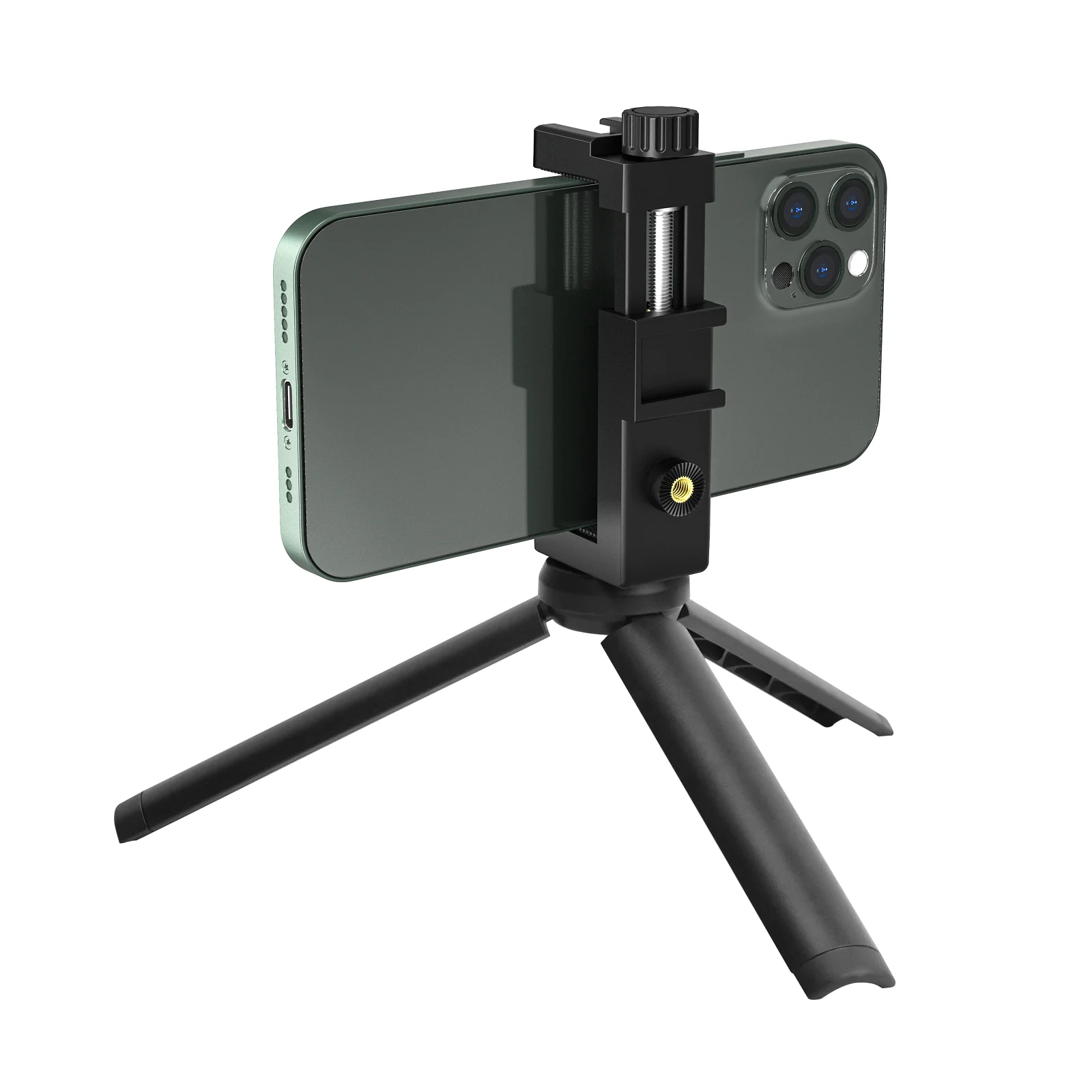 LituFoto-trípode portátil de Metal B30 para iPhone, Samsung, Xiaomi, Huawei, teléfono móvil, cámara Gopro 9, 8, 7