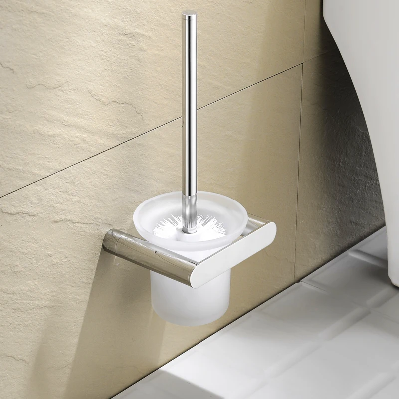 Toilet Brush Holder Cleaning Brush for Toilet Wall Hanging Household Floor Cleaning Brush Hanger Bathroom Accessories image 5
