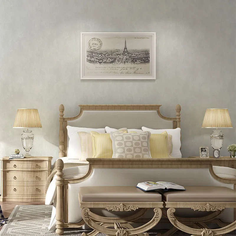 Modern Retro Non-woven 3D Solid Color Wallpaper Living Room TV Bedroom Background Wall Paper Home Decor Papel De Parede Sala