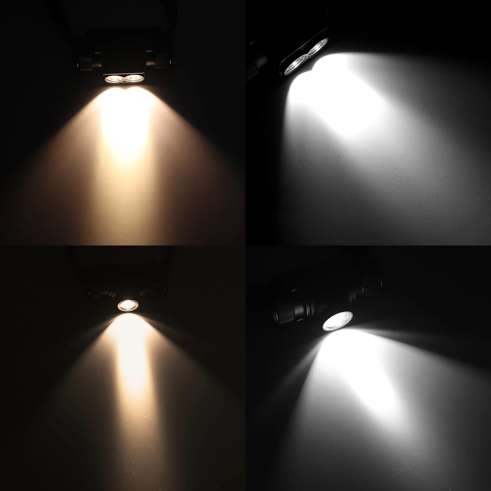 UiT-Lampe de Sauna LED D10, 3000LM, Étanche, Rechargeable par USB, Torche Frontale 18650, Lanterne de Camping et de Pêche