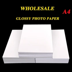 Papel fotográfico brillante para impresora, hojas A4 de 100, 180g, 200g, 230g, venta al por mayor