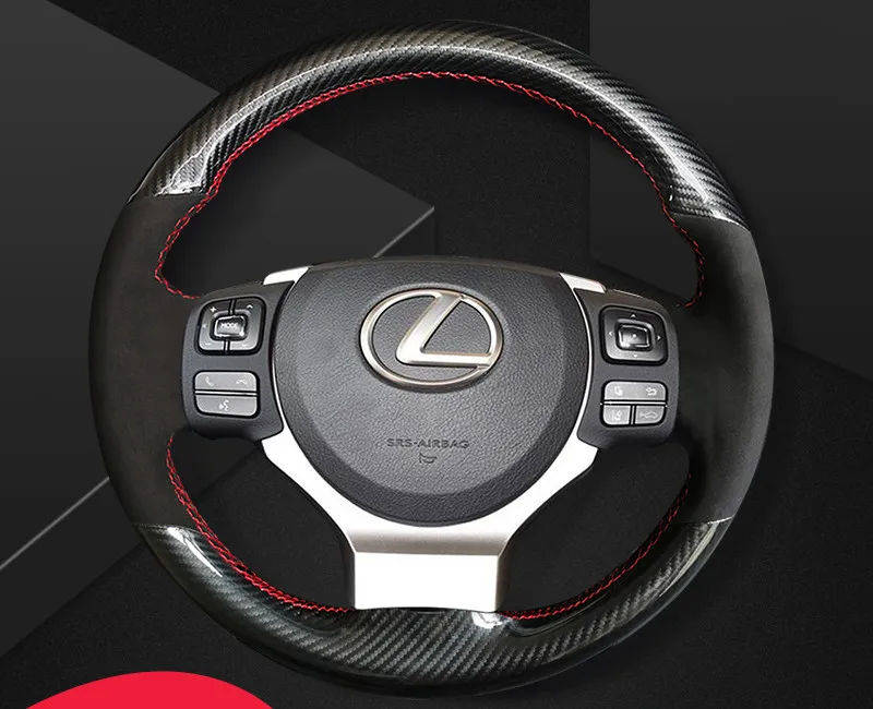 DIY Hand stitched steering wheel cover non-slip and breathable For Lexus IS200t ES250 GS300 CT200 nx200 RX300 car wheel cover